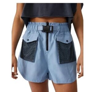 Free people movement adventure cargo shorts - NWT - blue - small